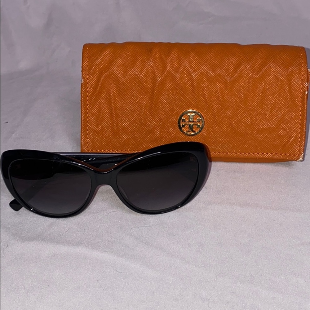 Tory Burch black sunglasses with case